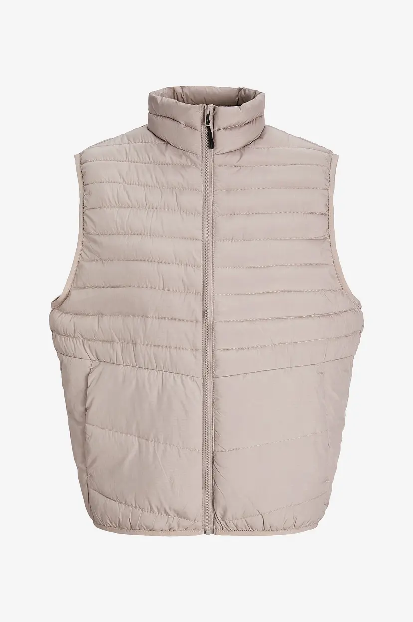 Jack & Jones Vest jjeState Packable BW Collar - Beige