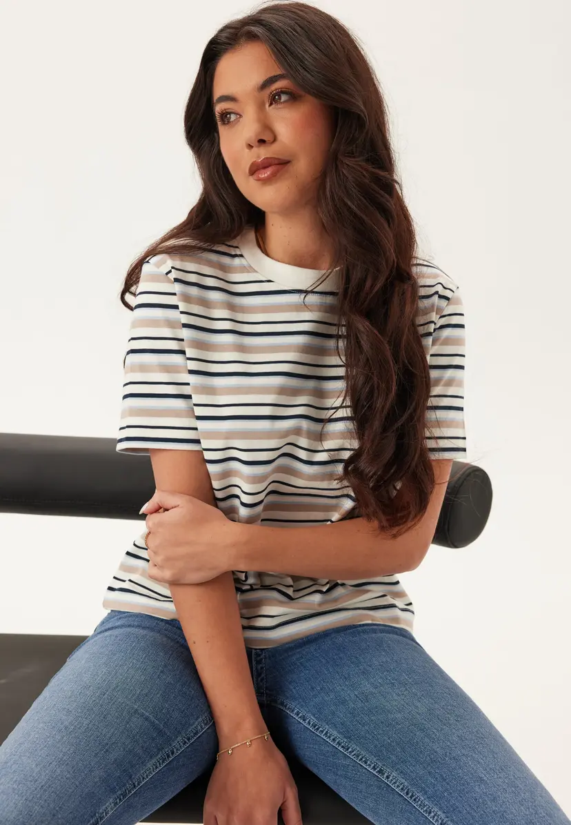 Selected Slfessentail Striped Boxy Tee
