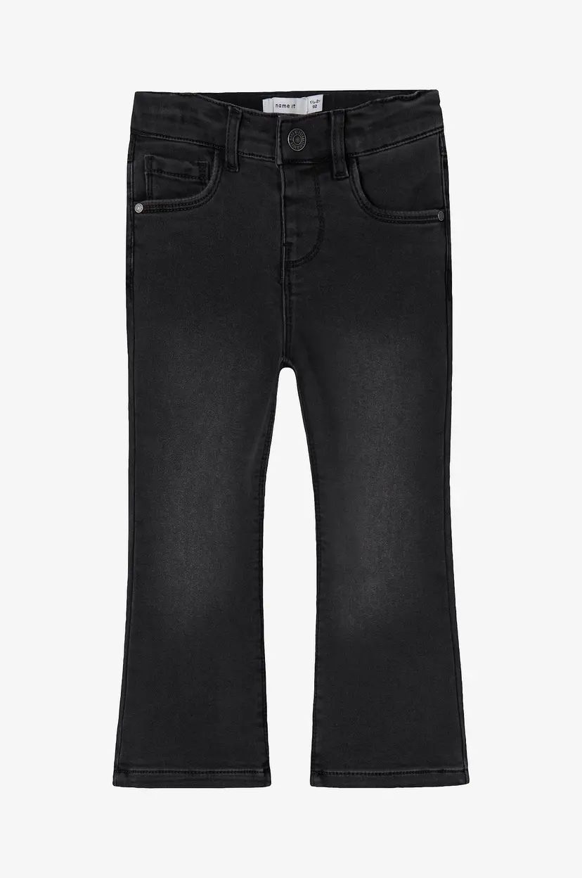 NAME IT Boot cut jeans nmfSalli Boot Fleece 9981-an - Svart
