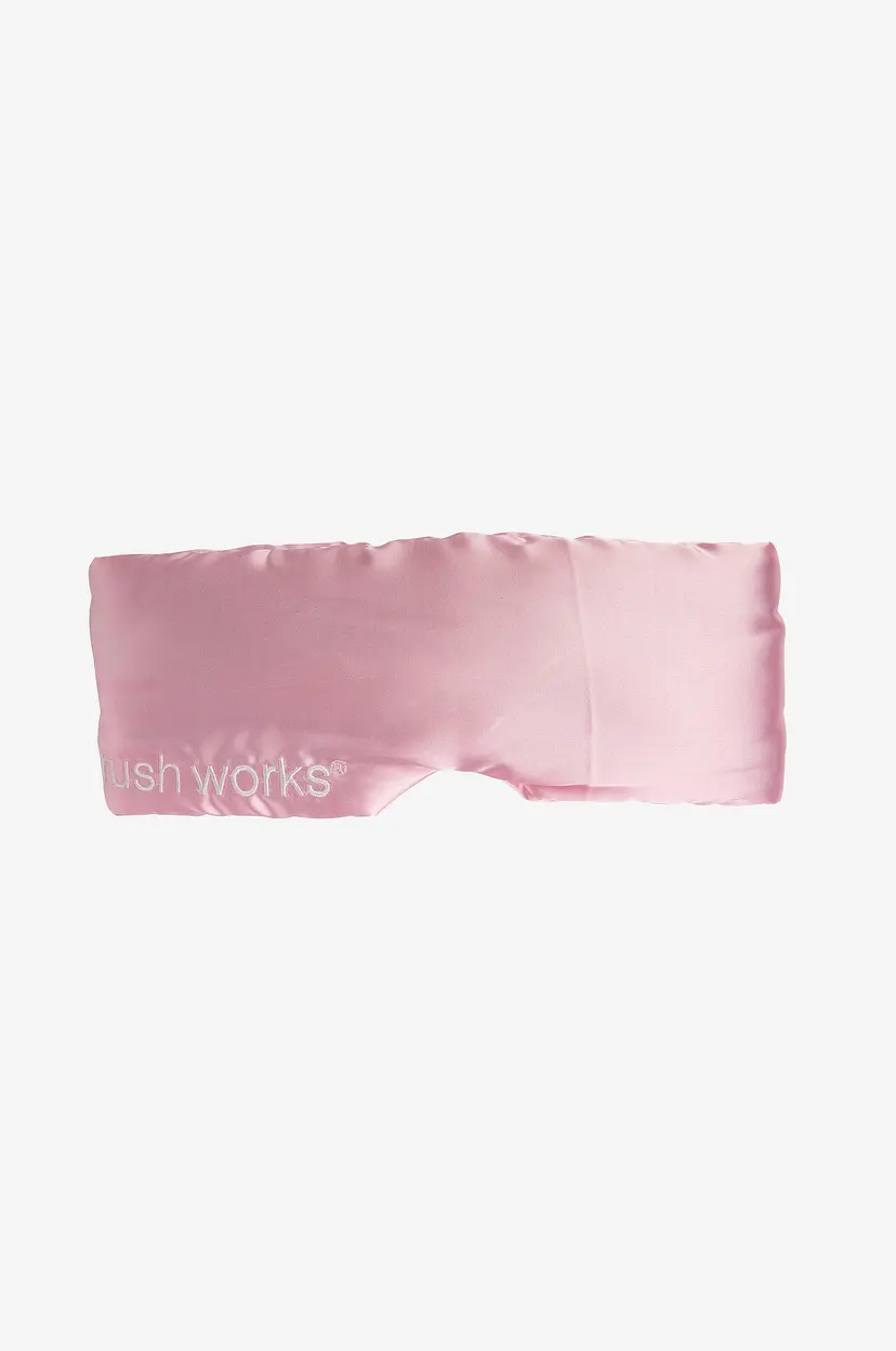 Brushworks Cushioned Satin Sleep Mask - Rosa
