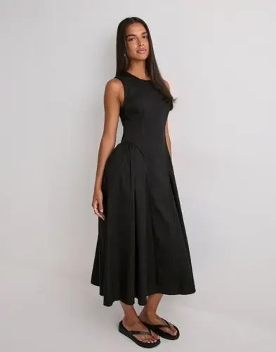 Neo Noir Neo Noir - Svart - Zora Poplin Dress