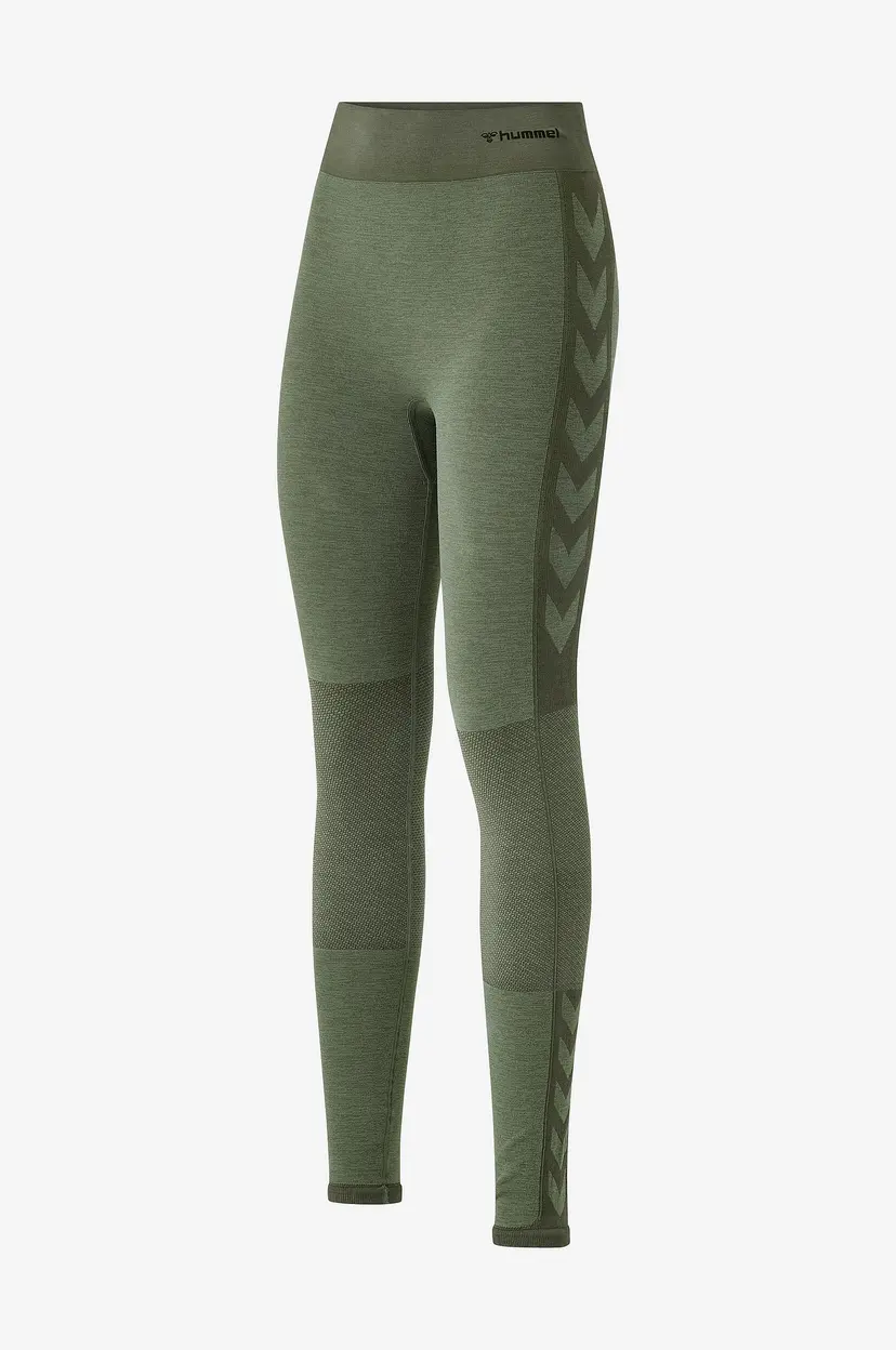 Hummel Treningstights hmlClea Seamless Mid Waist Tights - Grønn
