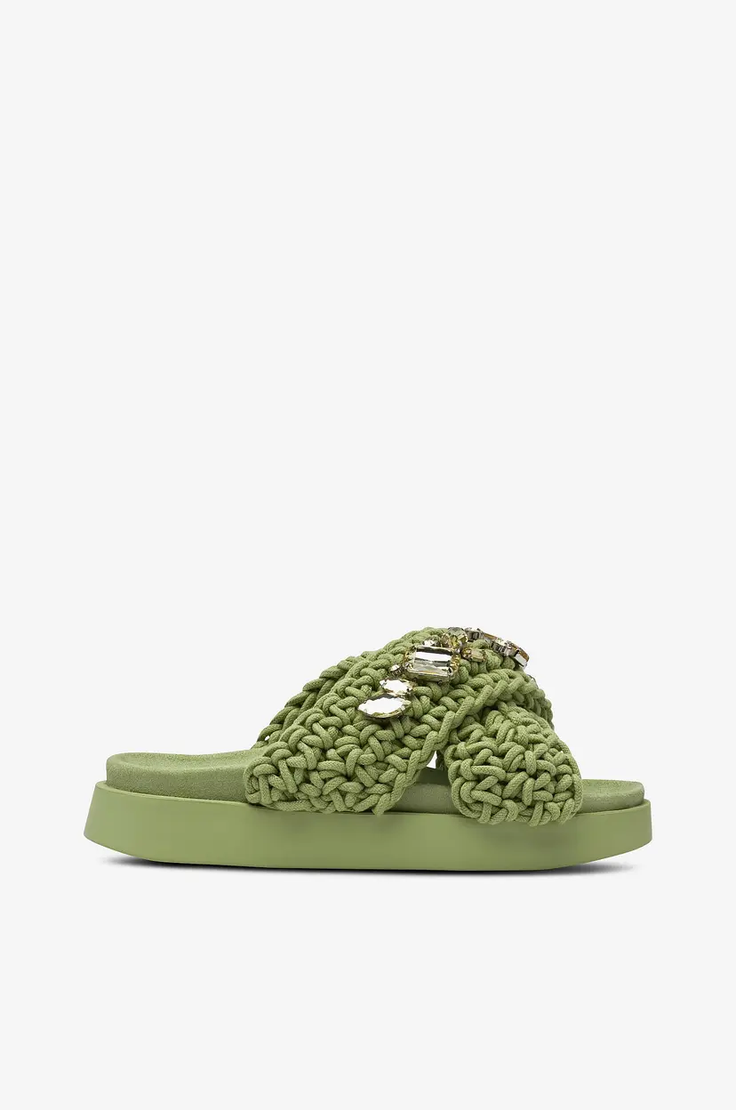 Inuikii Sandaler Woven Stones - Grønn