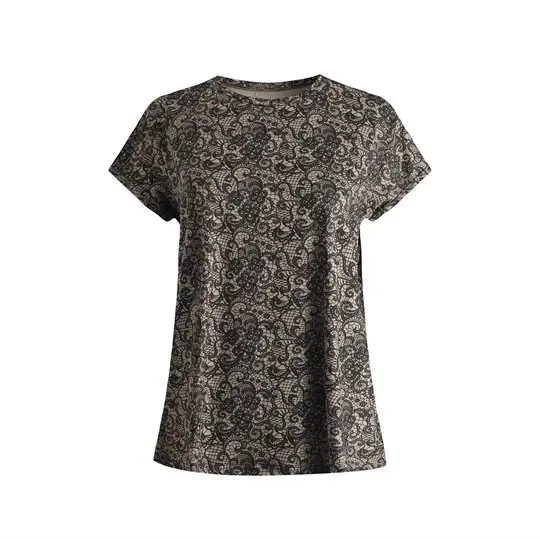 Liberté essentiel Liberté - Alma U T-Shirt - Mocca Brown Lace