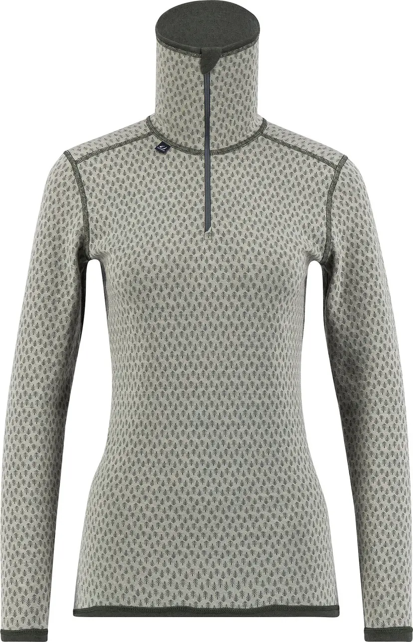 Ulvang Ulvang Women's Comfort 200 Turtle Neck With Zip Agate Grey/Urban Chic