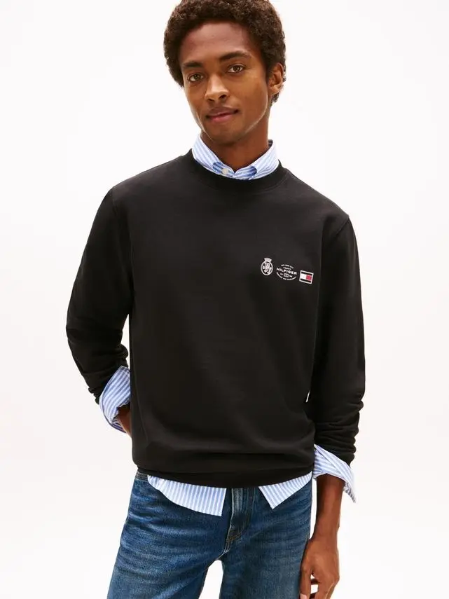 Tommy Hilfiger SMALL CREST OUTLINE CREW NECK