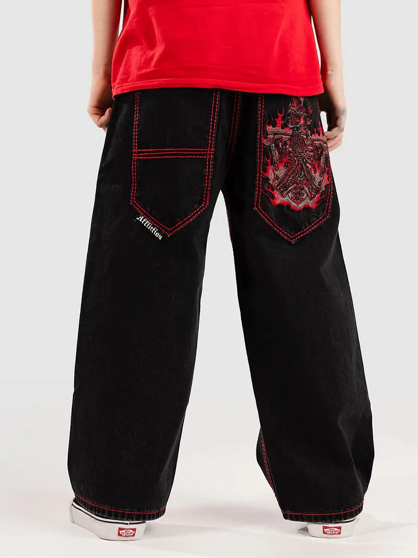 Affliction Affliction Flameful Faith Kids Jeans svart