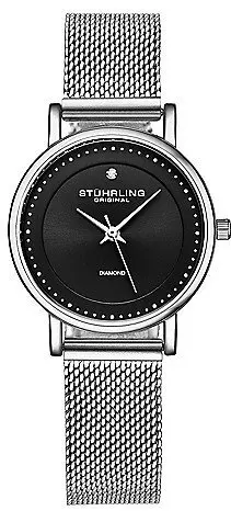 Stührling Original Stührling Original Dameklokke 4005.1 Sort/Stål Ø29 mm
