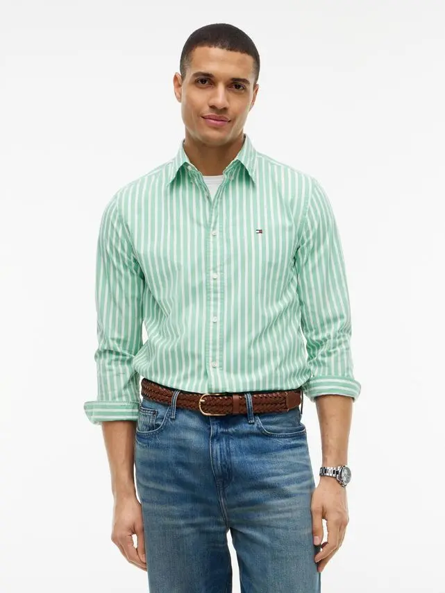 Tommy Hilfiger FLEX POPLIN SEASONAL STRIPE SHT