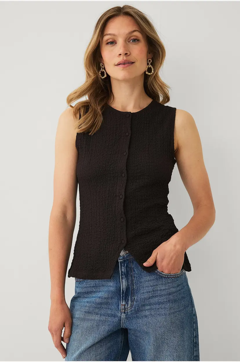 Ellos Collection Vest med struktur - Brun