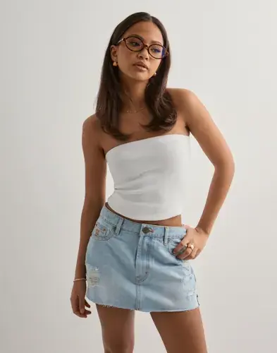 One Teaspoon One Teaspoon - Blå - Sloane Denim Mini Skirt