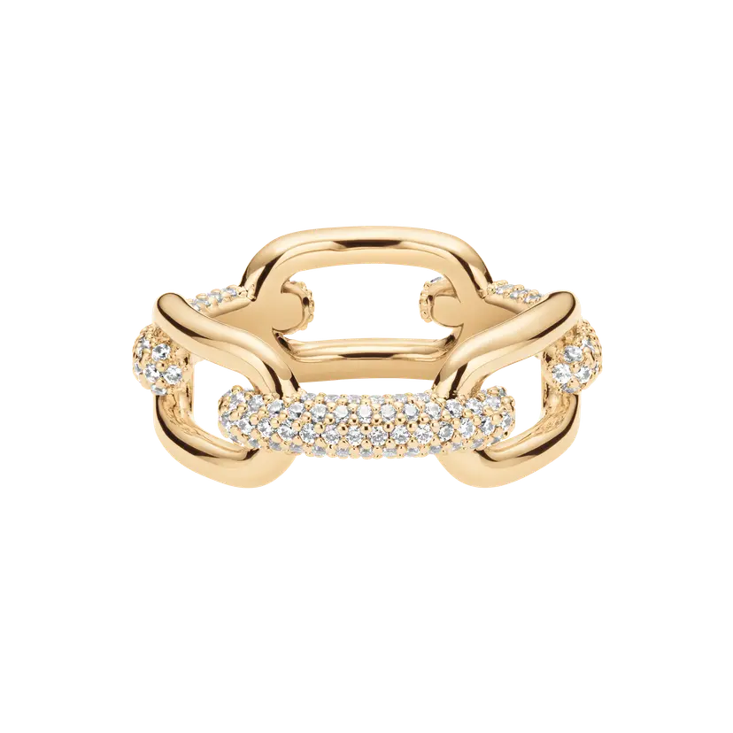 Daniel Wellington Gold Ring Crystal Link | DW