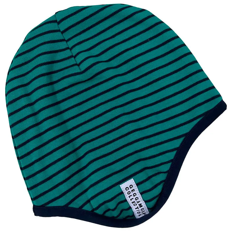 Geggamoja Hjälmmössa Fleecefodrad Petrol/marinblå - 44 cm 6-8 månad