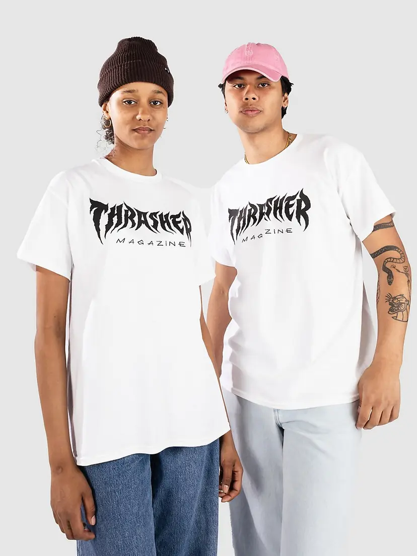 Thrasher Thrasher Metal T-skjorte hvit
