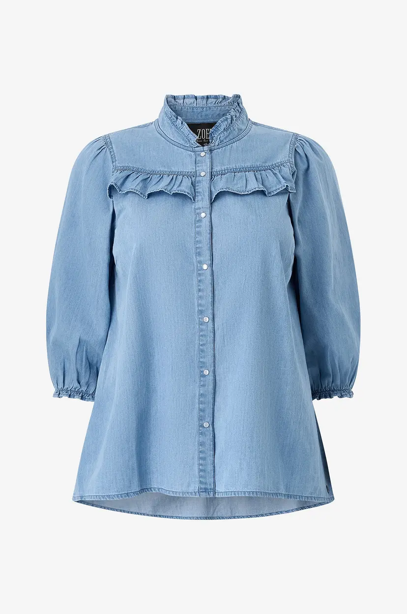 ZOEY Denimbluse Vera - Blå