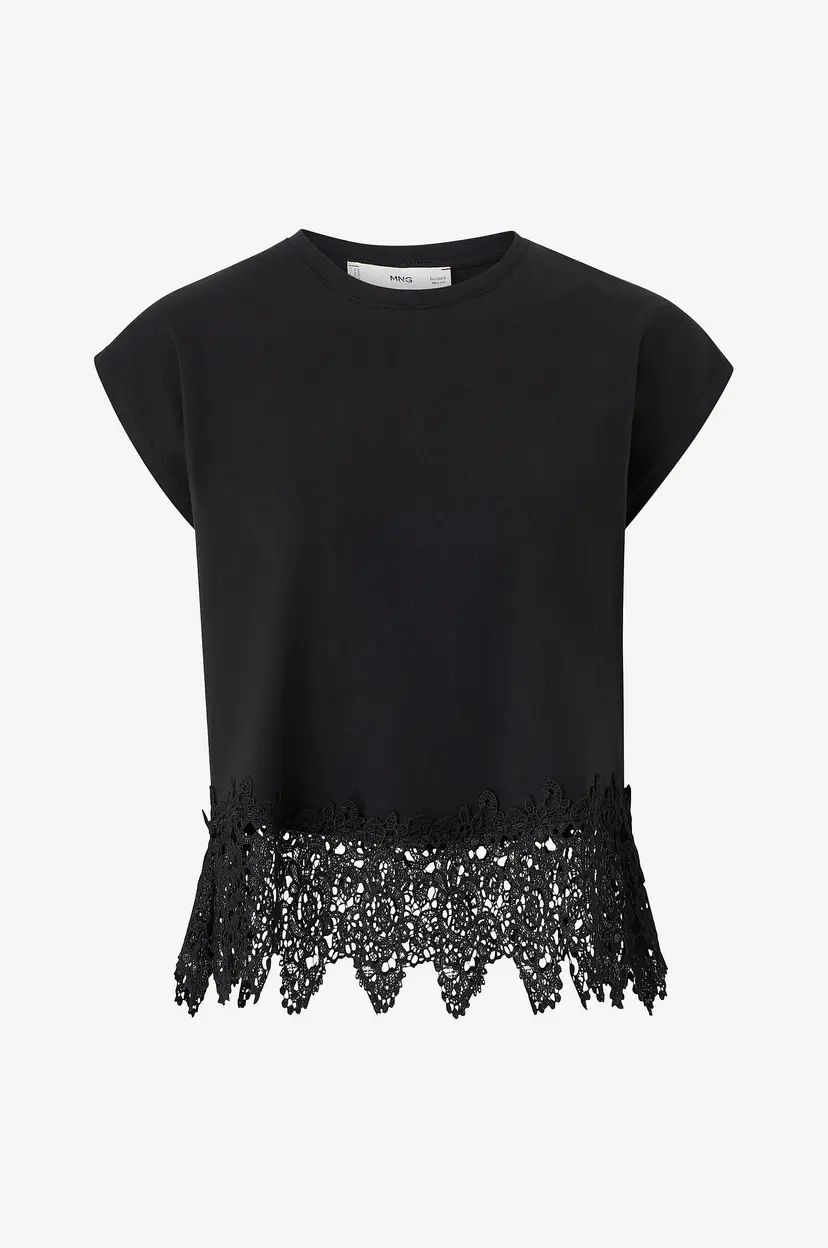 Mango Topp Blonde - Svart