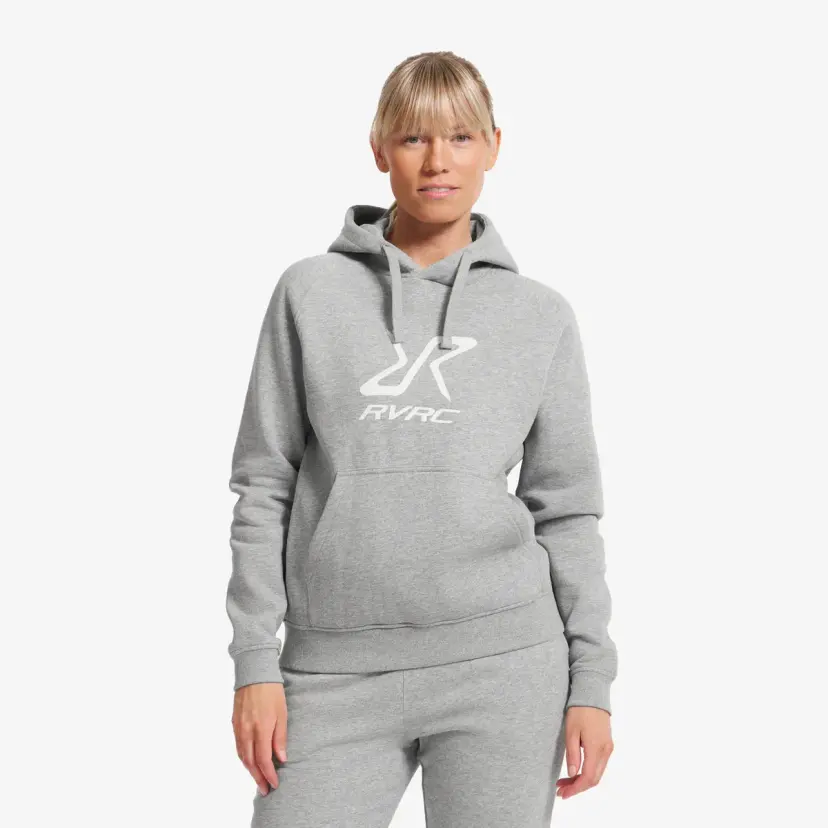 RevolutionRace RVRC Hoodie Dame Grey Melange/Oatmeal