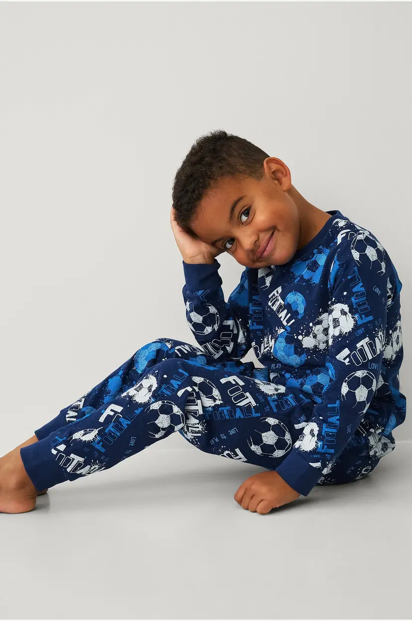 Ellos Collection Pyjamas med trykk - Blå