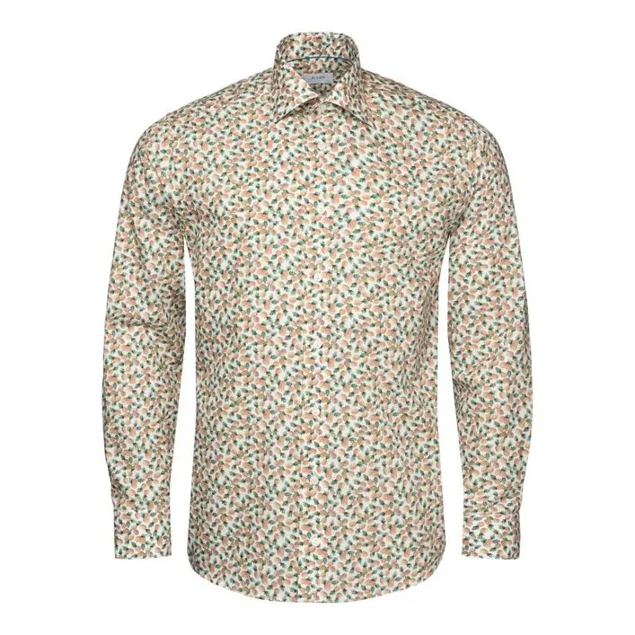 ETON Pineapple Twill Print Shirt