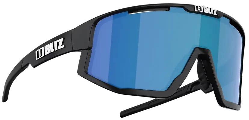 Bliz Bliz Fusion Matt Black with Smoke/Blue Multi