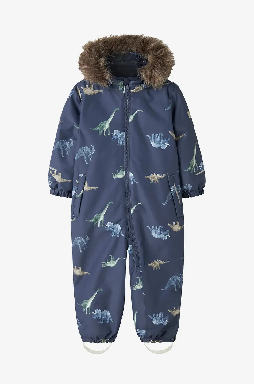 NAME IT Vinter-overall nmmSnow10 Suit Aop - Blå
