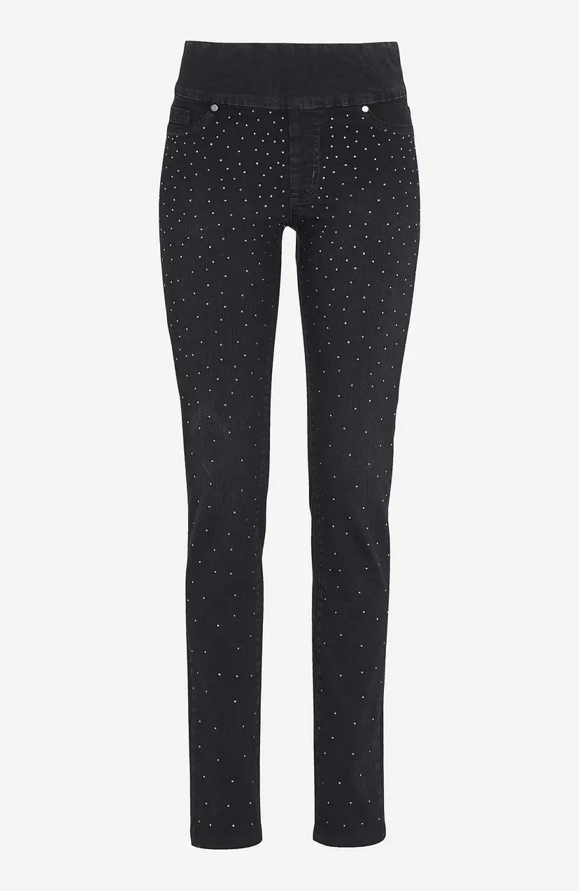 Cellbes of Sweden Stretchy jeggings med rhinestone-detaljer - to lengder