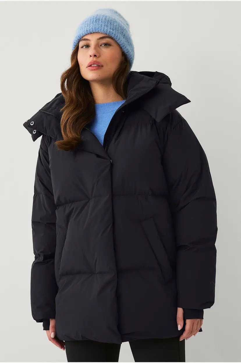 Áhkká Pufferjakke Down Puffer Jacket - Svart