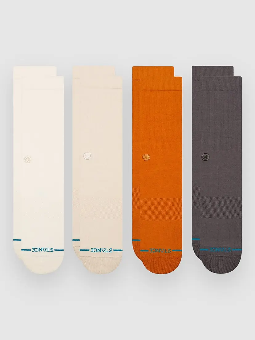 Stance Stance Icon Crew 4 Pack Socks mønster