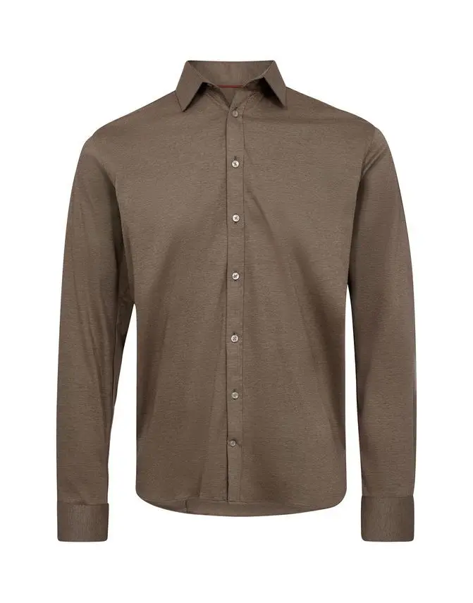 Gino Marcello Knitted shirt l/s modern fit