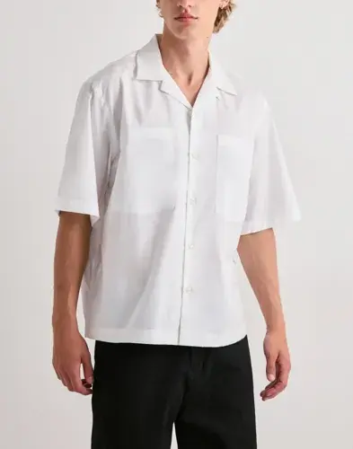 Selected Men Selected Men Anrrex Surfer Ss Shirt Kortermede skjorter Hvit