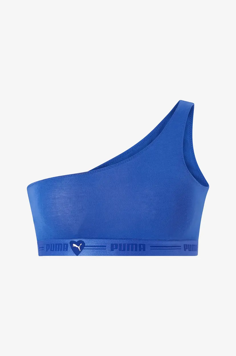 Puma Bh-topp Puma Women One Shoulder Heart Top - Blå