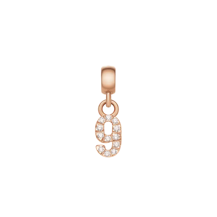 Daniel Wellington Rose Gold Charm Crystal Number | DW