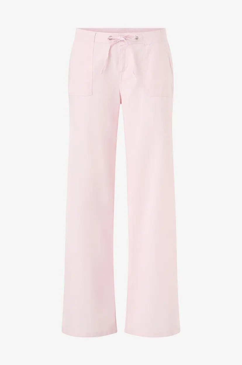 Gina Tricot Linbukser Linen Blend Trousers - Lilla