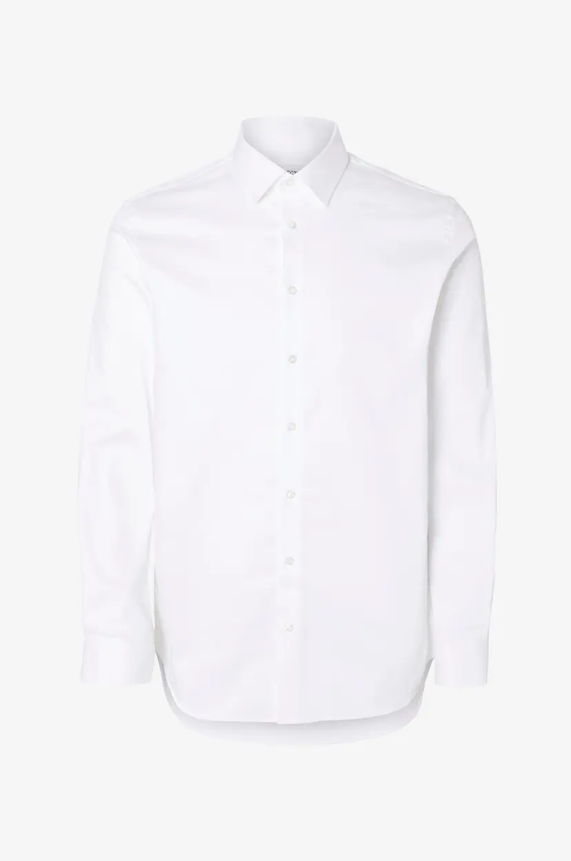 Selected Men Skjorte slhSlim-Performance Shirt LS - Hvit
