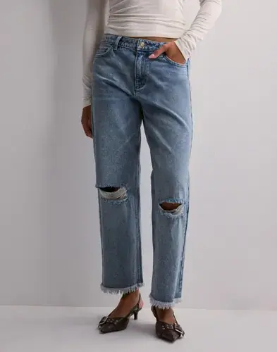 Michael Kors Michael Kors - Blå - Frayed Distressed Jean