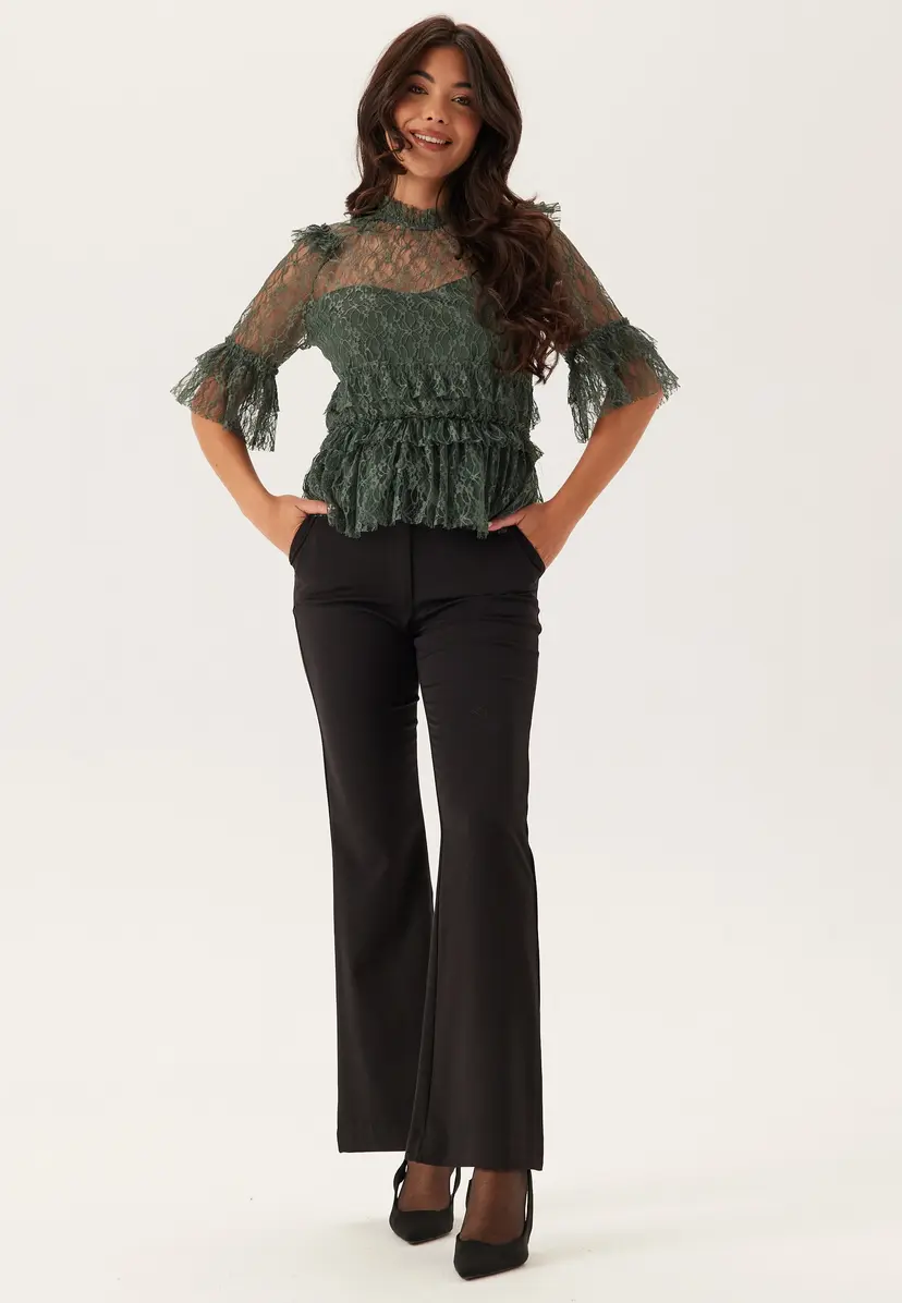 Bubbleroom Frill Lace Blouse
