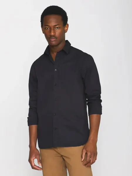 KNOWLEDGECOTTON APPAREL ALF regular crispy cotton shirt - GOTS/Vegan