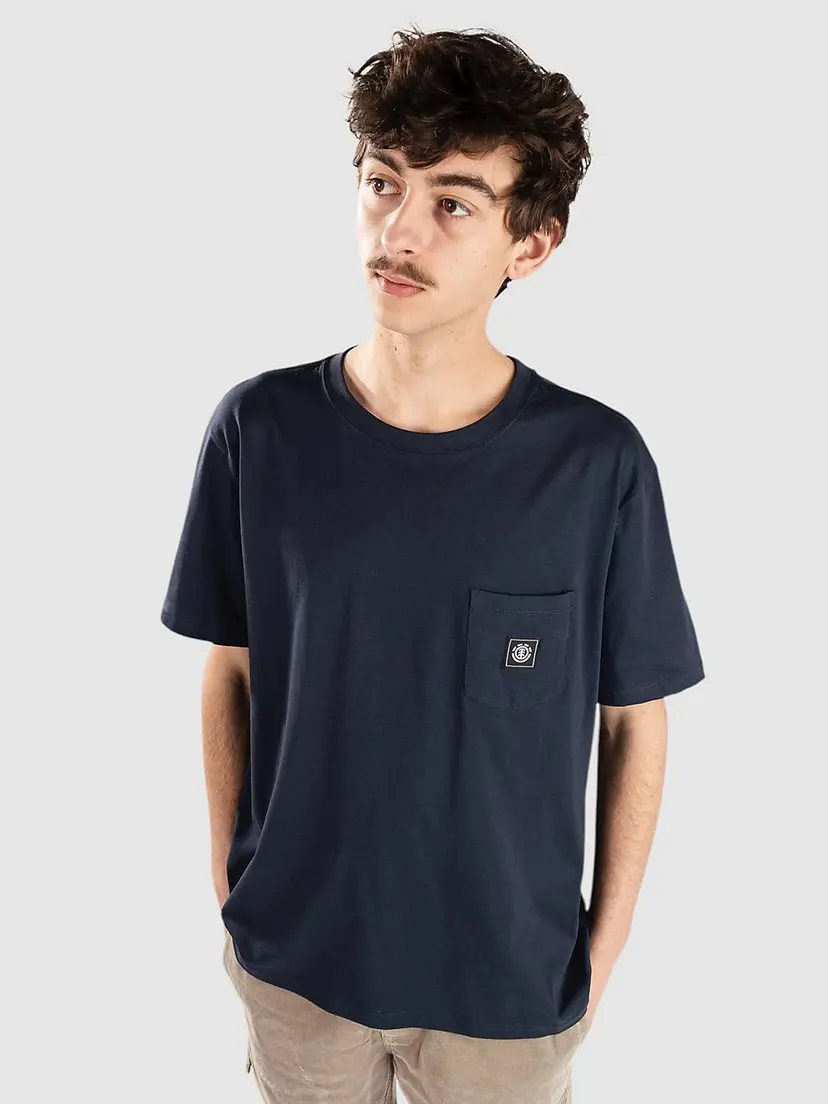 Element Element Icon Label Pocket T-skjorte blå