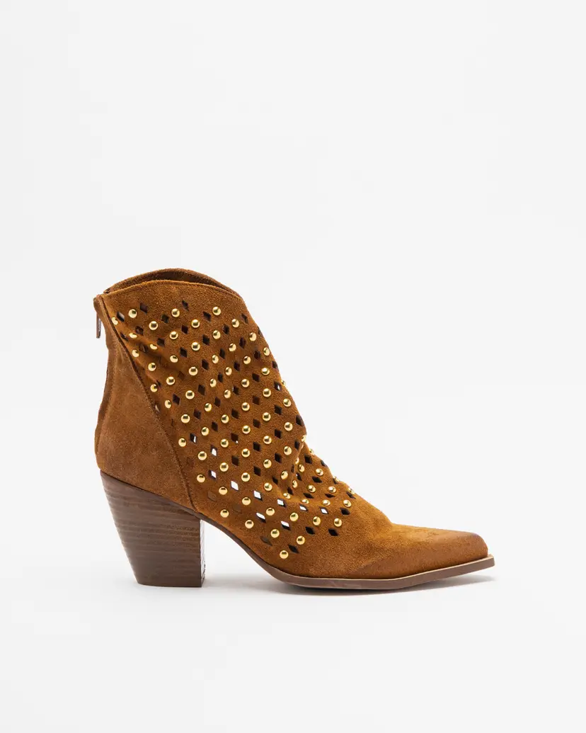 PROF PROF GENNY Camel Ankle Boots