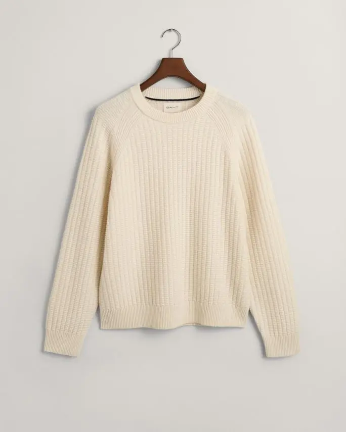 Gant TEXTURE RAGLAN C-NECK