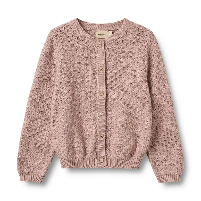 Wheat Wheat Knit Cardigan Magnella Dry Rose (104 / 4 år)