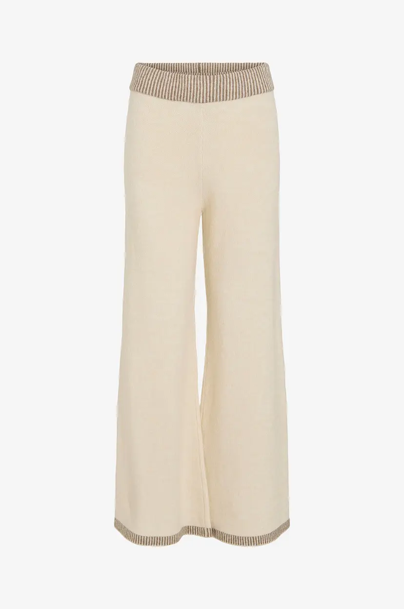 Vila Bukser viSonja HW Wide - Beige