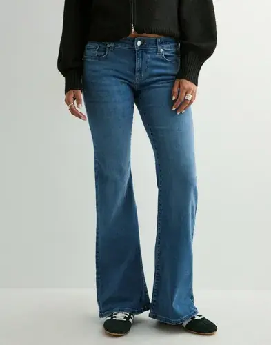 ONLY Only - Blå - Onltiger Lw Wide Mb Flared Dnm Pim