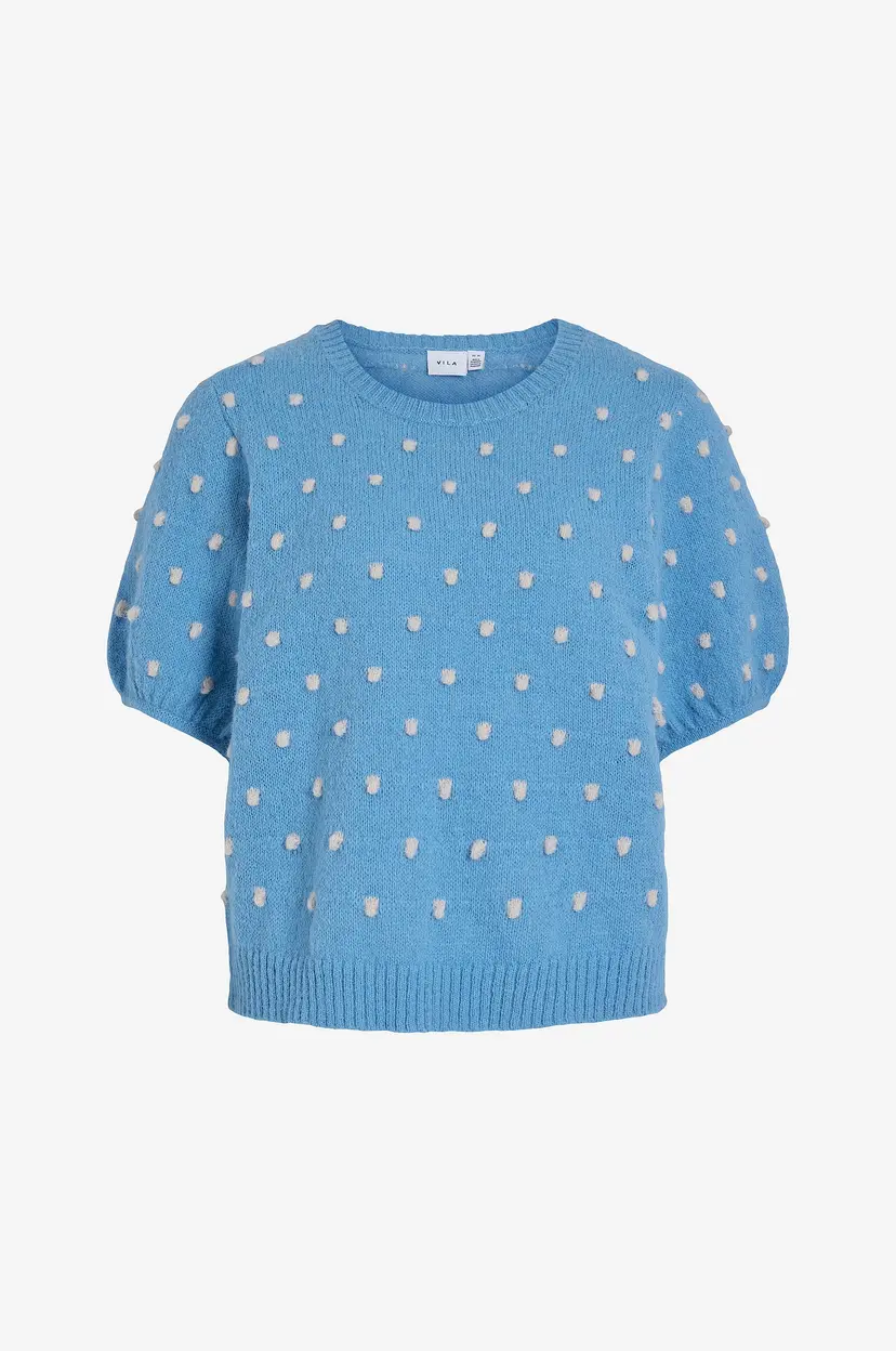 Vila Topp viDottie 2/4 Sleeve Knit - Blå