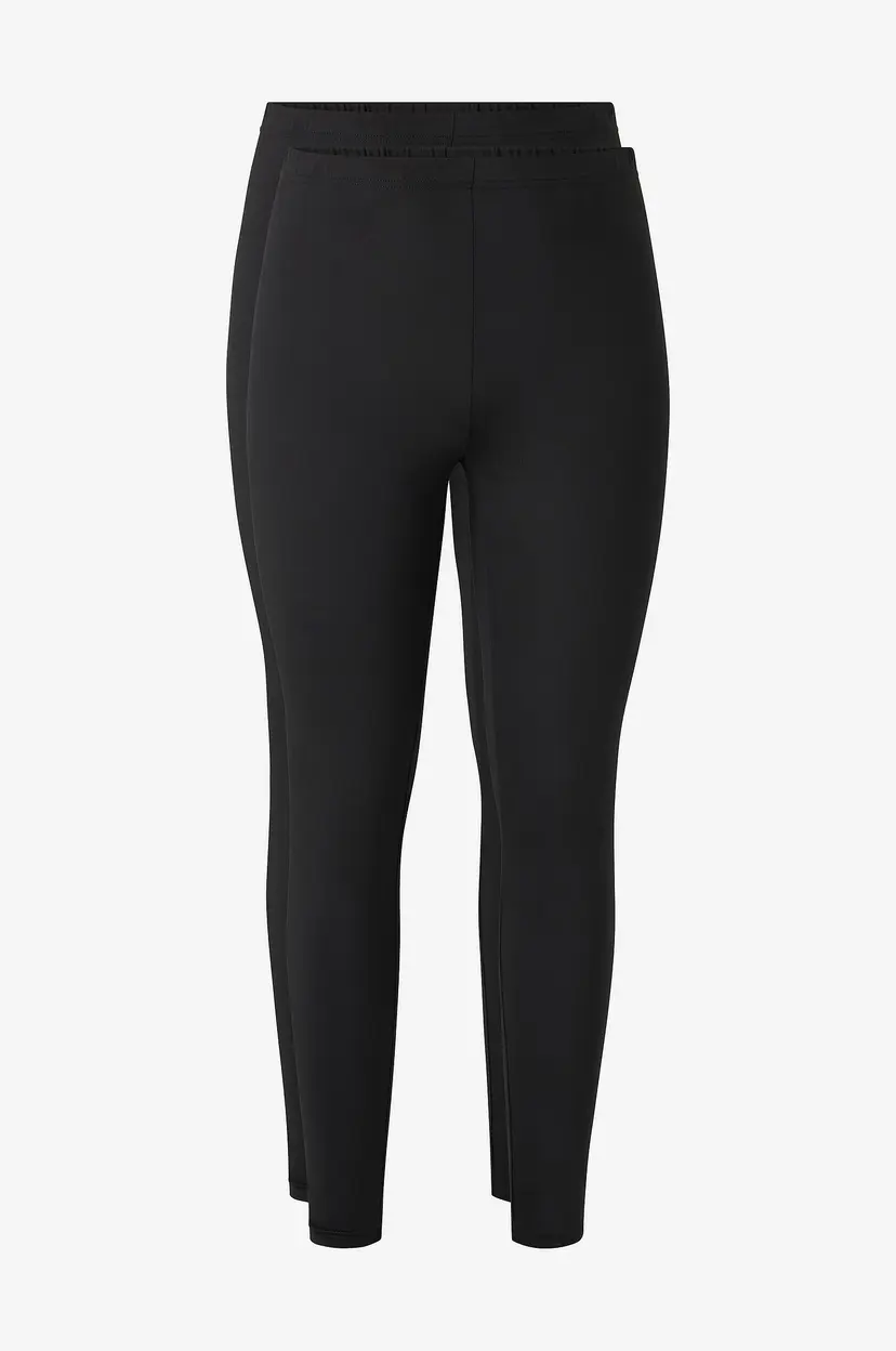 Zizzi Leggings Long 2-pakning - Svart