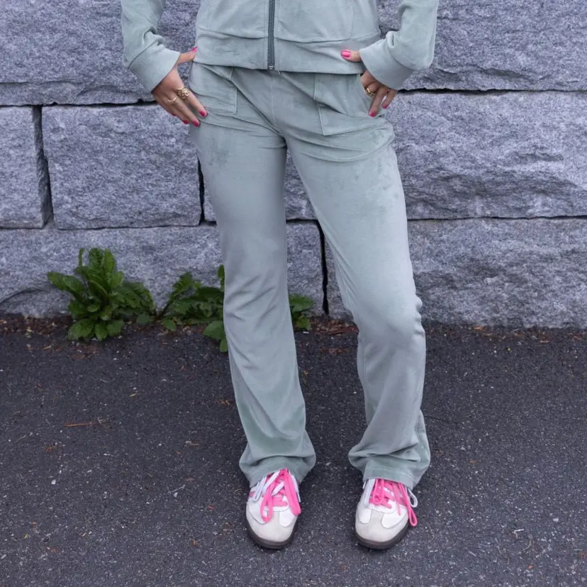 Vilje & Ve Vilje & Ve - Bukse Velour Hermine Green