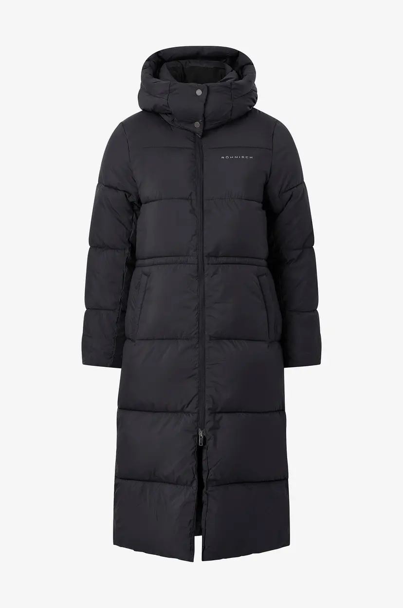 Rohnisch Kåpe Pebble Hood Coat - Svart