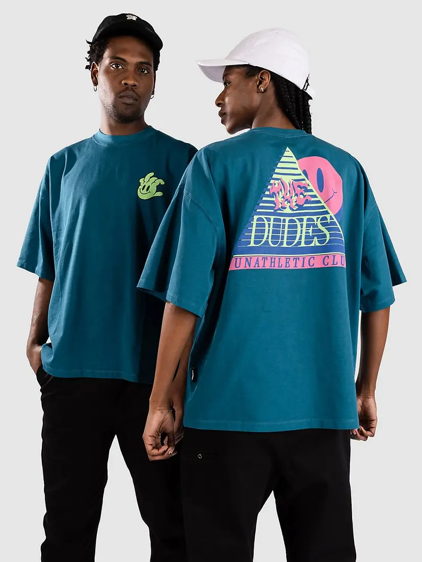 The Dudes The Dudes Unathletic Club Back Classic Oversize He T-skjorte blå