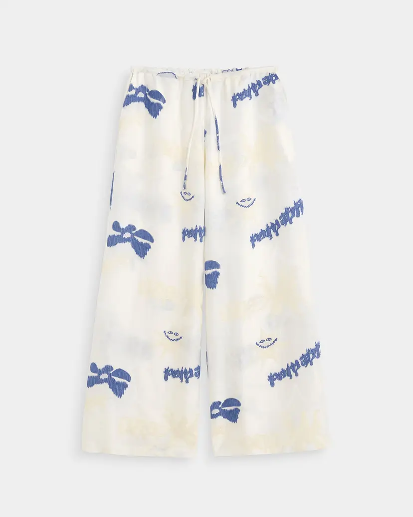 Oas OAS Romantique Luma White Wide Leg Trousers