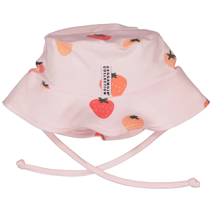 Geggamoja Solhatt Bambu Strawberry - 2-6 år